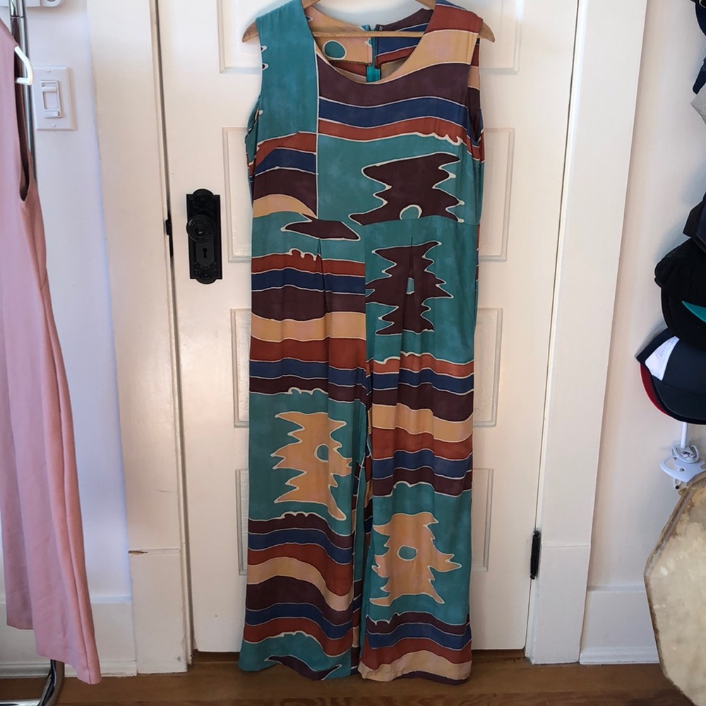 Vintage wide leg jump suit